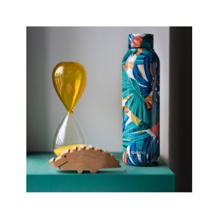 QUOKKA BOTELLA TERMO ACERO INOXIDABLE SOLID COLOR JUNGLE 630 ML