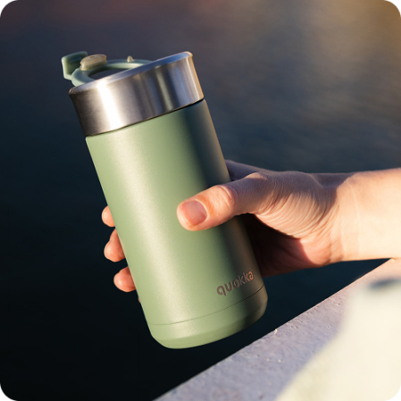 QUOKKA VASO CAFE TERMICO ACERO INOXIDABLE BOOST PINE 400 ML