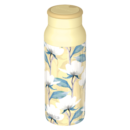 QUOKKA BOTELLA TERMO ACERO INOXIDABLE CON ASA DE SILICONA ECHO MAGNOLIA 690 ML