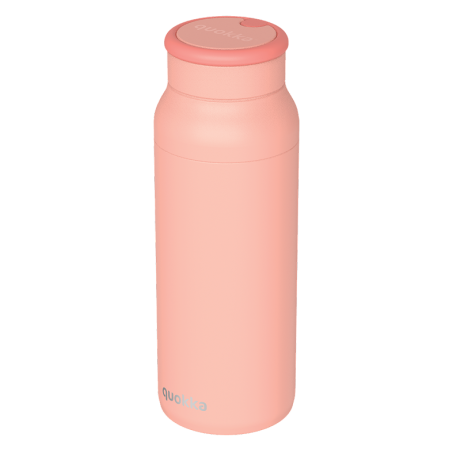 QUOKKA BOTELLA TERMO ACERO INOXIDABLE CON ASA DE SILICONA ECHO PINK 690 ML