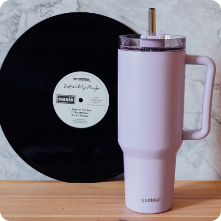 QUOKKA TAZA TERMO ACERO INOXIDABLE STREAM PURPLE XL 1200 ML