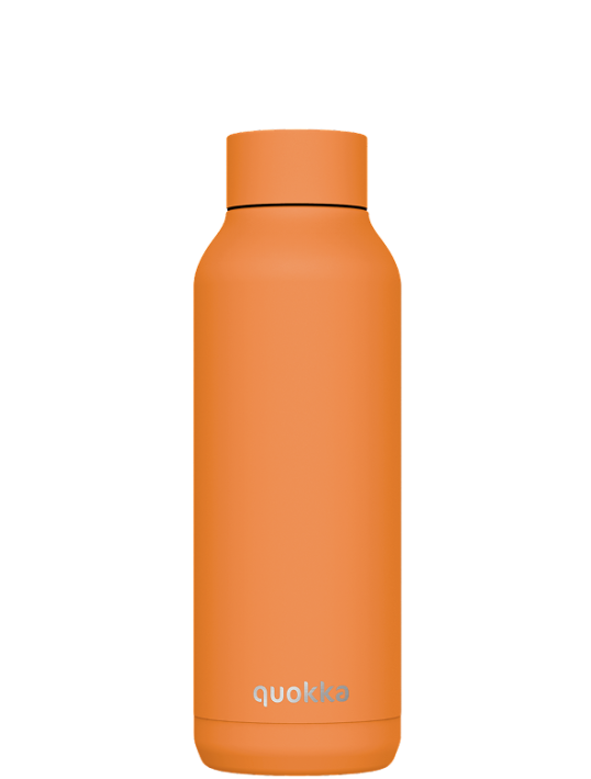 QUOKKA BOTELLA TERMO ACERO INOXIDABLE SOLID PAPAYA ORANGE 510 ML