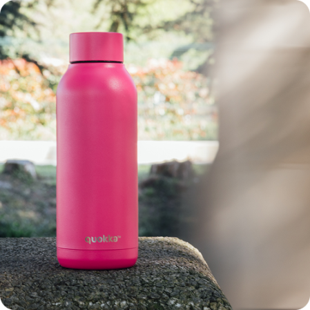 QUOKKA BOTELLA TERMO ACERO INOXIDABLE SOLID RASPBERRY PINK 510 ML