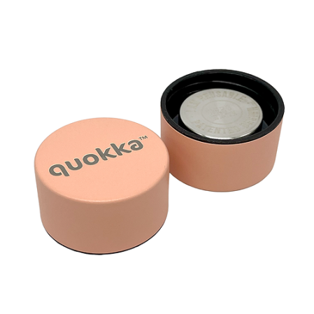 QUOKKA BOTELLA TERMO ACERO INOXIDABLE SOLID PASTEL PEACH 630 ML