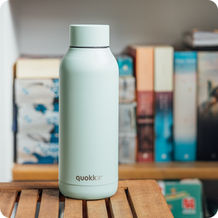 QUOKKA BOTELLA TERMO ACERO INOXIDABLE SOLID MINT 510 ML