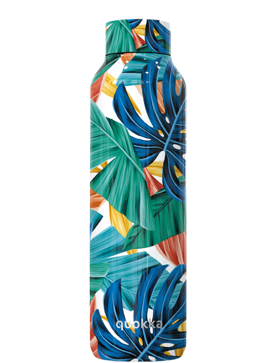 QUOKKA BOTELLA TERMO ACERO INOXIDABLE SOLID COLOR JUNGLE 630 ML