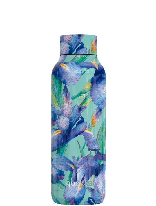 QUOKKA BOTELLA TERMO ACERO INOXIDABLE SOLID BLUE IRISES 510 ML