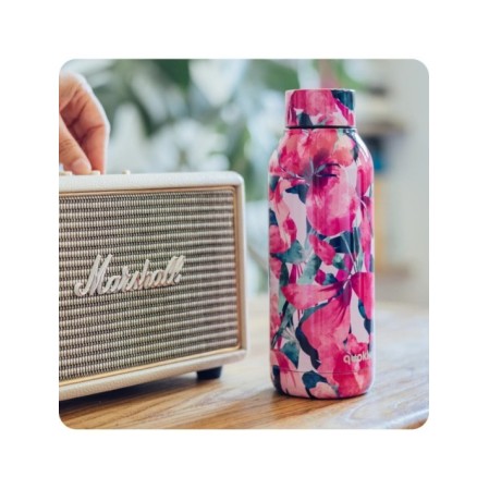 QUOKKA BOTELLA TERMO ACERO INOXIDABLE SOLID PINK BLOOM 510 ML