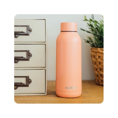 QUOKKA BOTELLA TERMO ACERO INOXIDABLE SOLID PASTEL PEACH 510 ML