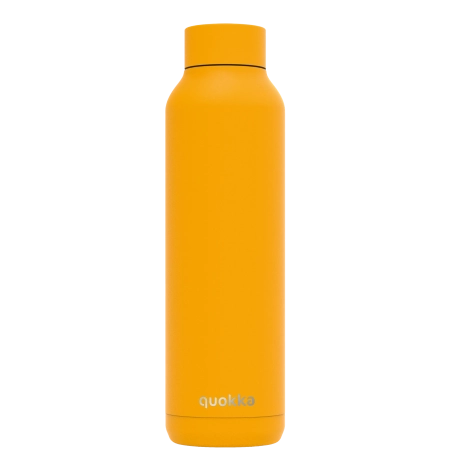 QUOKKA BOTELLA TERMO ACERO INOXIDABLE SOLID AMBER YELLOW 630 ML