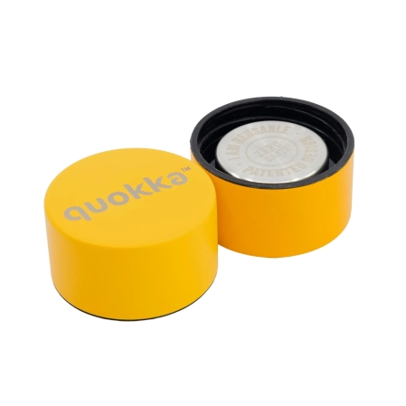 QUOKKA BOTELLA TERMO ACERO INOXIDABLE SOLID AMBER YELLOW 630 ML