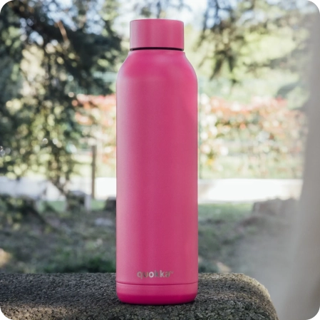 QUOKKA BOTELLA TERMO ACERO INOXIDABLE SOLID RASPBERRY PINK 630 ML