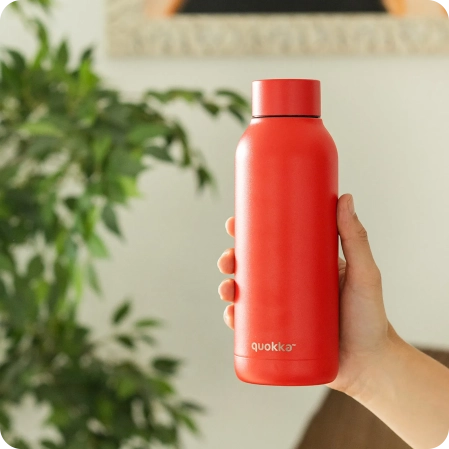 QUOKKA BOTELLA TERMO ACERO INOXIDABLE SOLID LAVA POWDER 510 ML