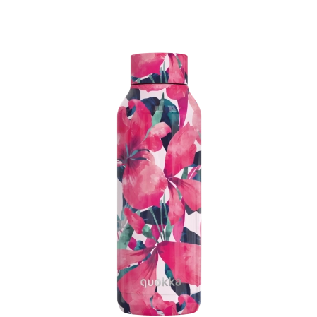 QUOKKA BOTELLA TERMO ACERO INOXIDABLE SOLID PINK BLOOM 510 ML