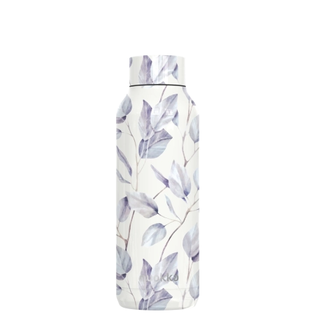 QUOKKA BOTELLA TERMO ACERO INOXIDABLE SOLID GRAY BOUQUET 510 ML
