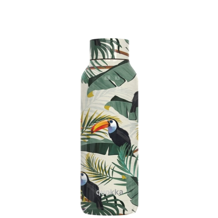 QUOKKA BOTELLA TERMO ACERO INOXIDABLE SOLID TROPICAL 510 ML