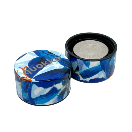 QUOKKA BOTELLA TERMO ACERO INOXIDABLE SOLID BLUE HIBISCUS 630 ML