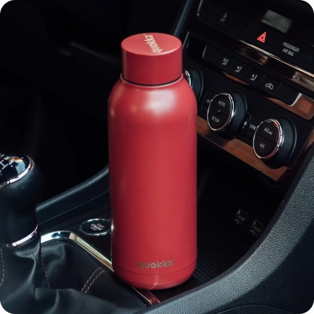 QUOKKA BOTELLA TERMO ACERO INOXIDABLE SOLID FIREBRICK RED 510 ML