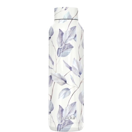 QUOKKA BOTELLA TERMO ACERO INOXIDABLE SOLID GRAY BOUQUET 630 ML