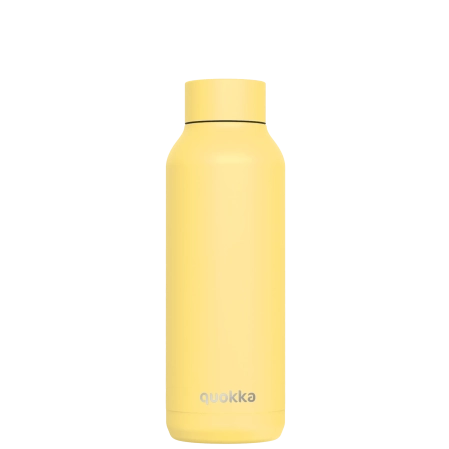 QUOKKA BOTELLA TERMO ACERO INOXIDABLE SOLID LIGHT YELLOW 510 ML