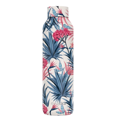 QUOKKA BOTELLA TERMO ACERO INOXIDABLE SOLID BLUE GARDEN 630 ML