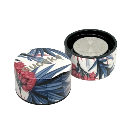 QUOKKA BOTELLA TERMO ACERO INOXIDABLE SOLID BLUE GARDEN 630 ML