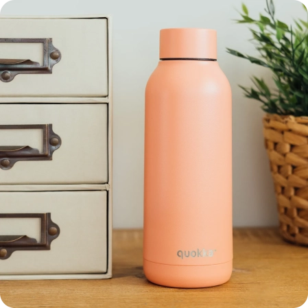QUOKKA BOTELLA TERMO ACERO INOXIDABLE SOLID PASTEL PEACH 510 ML