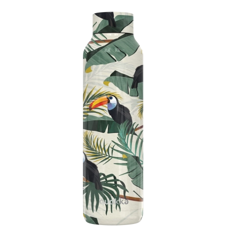 QUOKKA BOTELLA TERMO ACERO INOXIDABLE SOLID TROPICAL 630 ML