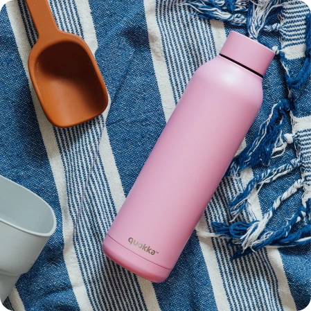 QUOKKA BOTELLA TERMO ACERO INOXIDABLE SOLID BLOSSOM PINK 630 ML