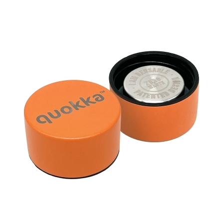 QUOKKA BOTELLA TERMO ACERO INOXIDABLE SOLID PAPAYA ORANGE 630 ML