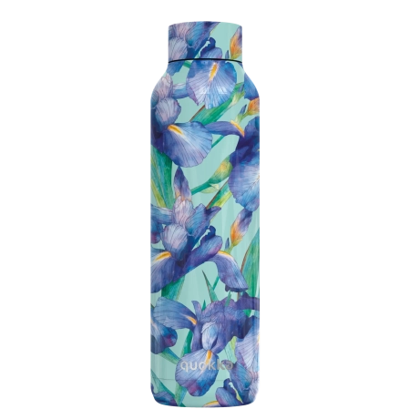 QUOKKA BOTELLA TERMO ACERO INOXIDABLE SOLID BLUE IRISES 630 ML