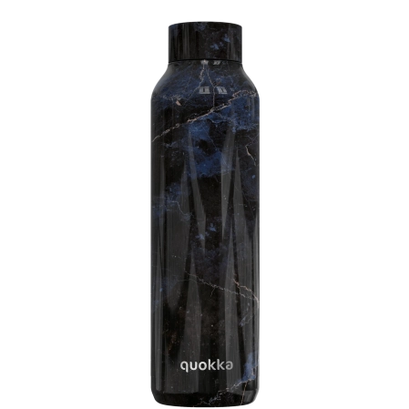 QUOKKA BOTELLA TERMO ACERO INOXIDABLE SOLID BLACK MARBLE 630 ML