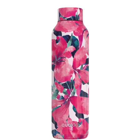 QUOKKA BOTELLA TERMO ACERO INOXIDABLE SOLID PINK BLOOM 630 ML