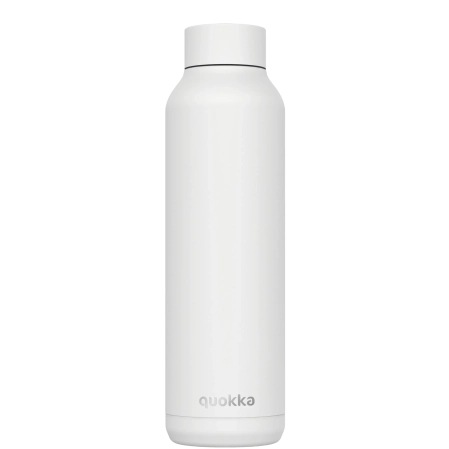 QUOKKA BOTELLA TERMO ACERO INOXIDABLE SOLID WHITE 630 ML