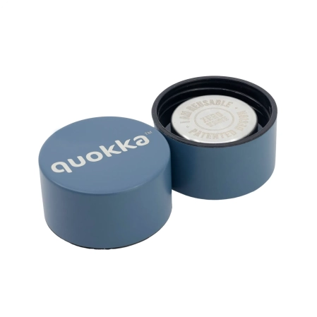 QUOKKA BOTELLA TERMO ACERO INOXIDABLE SOLID STONE BLUE 630 ML