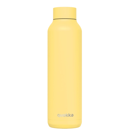 QUOKKA BOTELLA TERMO ACERO INOXIDABLE SOLID LIGHT YELLOW 630 ML