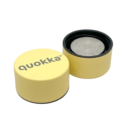 QUOKKA BOTELLA TERMO ACERO INOXIDABLE SOLID LIGHT YELLOW 630 ML