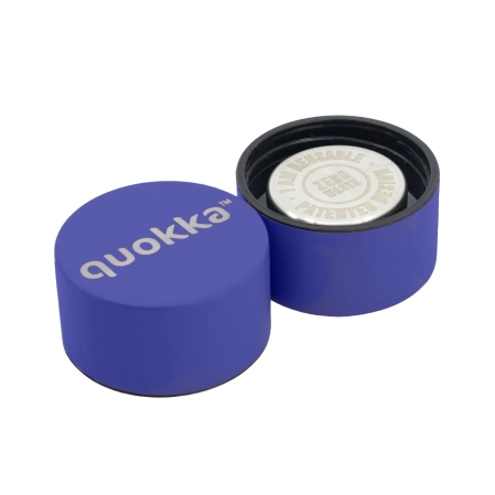 QUOKKA BOTELLA TERMO ACERO INOXIDABLE SOLID CON COLGADOR DUSK BLUE 630 ML