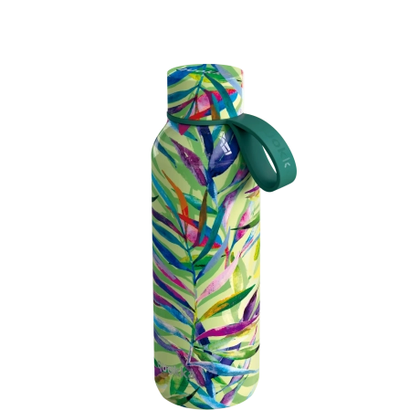 QUOKKA BOTELLA TERMO ACERO INOXIDABLE SOLID CON COLGADOR COLOR NATURE 510 ML