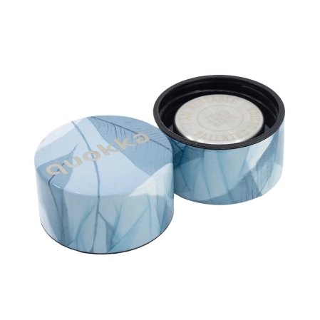 QUOKKA BOTELLA TERMO ACERO INOXIDABLE SOLID CON COLGADOR BLUE WIND 630 ML