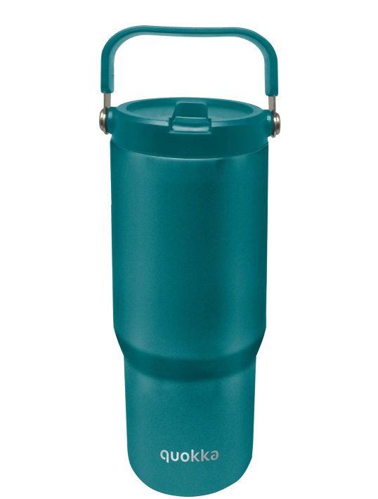 QUOKKA VASO COOL TERMO ACERO INOXIDABLE CON ASA CORE MIDNIGHT GREEN 860 ML