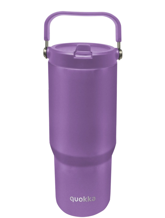 QUOKKA VASO COOL TERMO ACERO INOXIDABLE CON ASA CORE AMETHYST PURPLE 860 ML