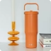 QUOKKA VASO COOL TERMO ACERO INOXIDABLE CON ASA CORE PAPAYA ORANGE 860 ML