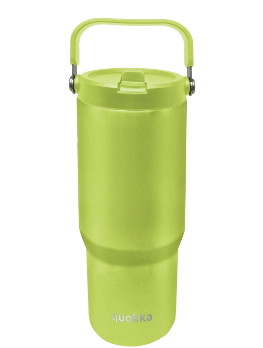 QUOKKA VASO COOL TERMO ACERO INOXIDABLE CON ASA CORE APPLE GREEN 860 ML