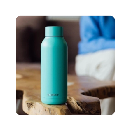QUOKKA BOTELLA TERMO ACERO INOXIDABLE SOLID APPLE GREEN 510 ML