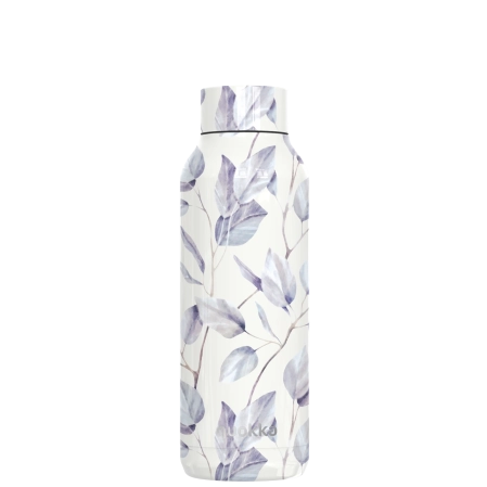 QUOKKA BOTELLA TERMO ACERO INOXIDABLE SOLID GRAY BOUQUET 510 ML