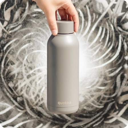 QUOKKA BOTELLA TERMO ACERO INOXIDABLE SOLID GREY 510 ML