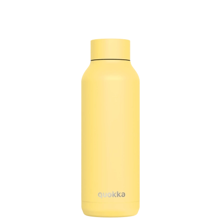 QUOKKA BOTELLA TERMO ACERO INOXIDABLE SOLID LIGHT YELLOW 510 ML