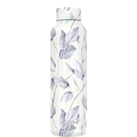 QUOKKA BOTELLA TERMO ACERO INOXIDABLE SOLID GRAY BOUQUET 630 ML