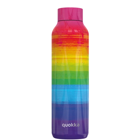 QUOKKA BOTELLA TERMO ACERO INOXIDABLE SOLID RAINBOW 630 ML
